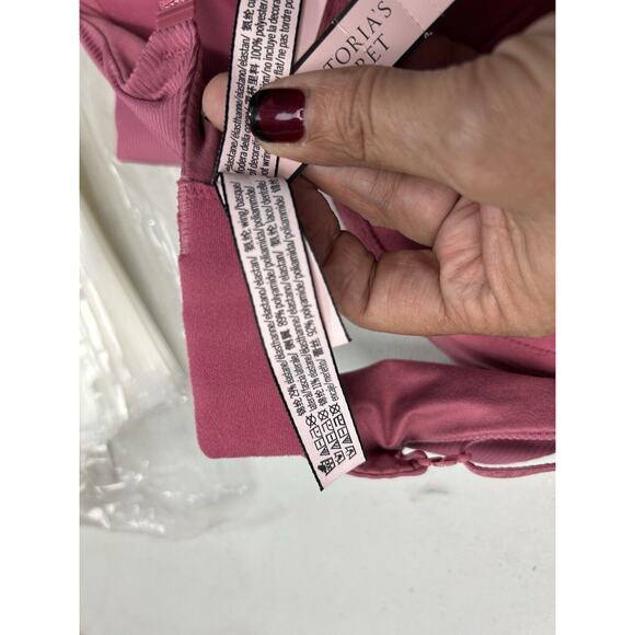 Victoria's Secret Pink 32D Body By‎ Victoria Perfect Shape Push Up Bra NWT Rose - Picture 8 of 10